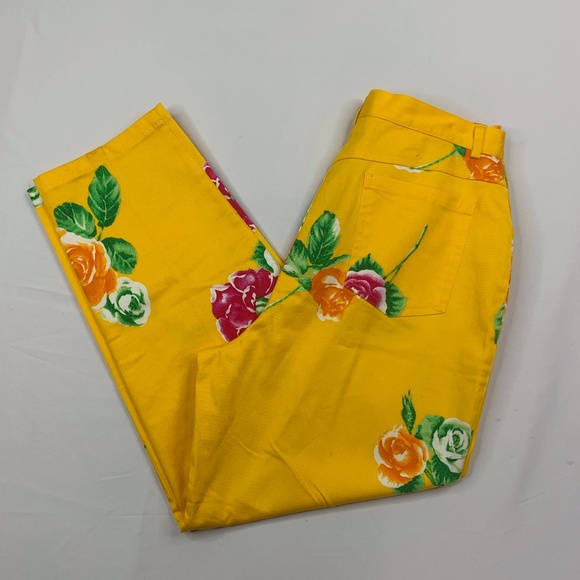 Vintage Pants - VINTAGE: Floral Pants